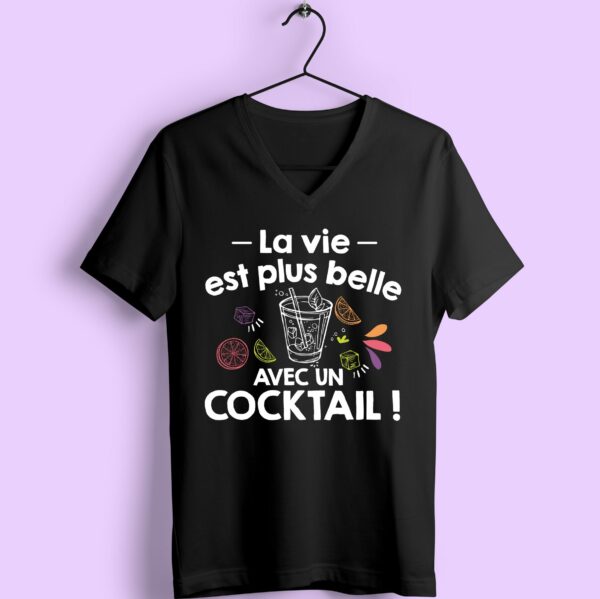 T-shirt "la Vie Est Plus Belle Avec Un Cocktail" – Image 6
