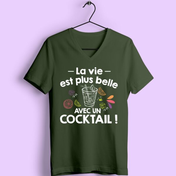 T-shirt "la Vie Est Plus Belle Avec Un Cocktail" – Image 5
