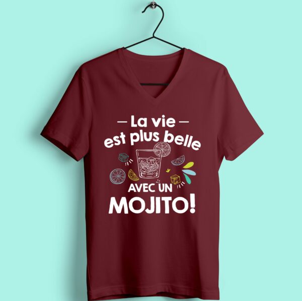 T-shirt "la Vie Est Plus Belle Avec Un Mojito" – Image 5