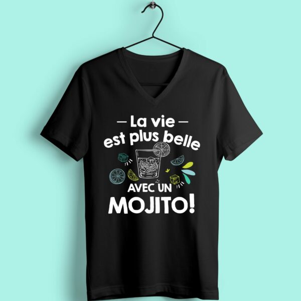 T-shirt "la Vie Est Plus Belle Avec Un Mojito" – Image 6