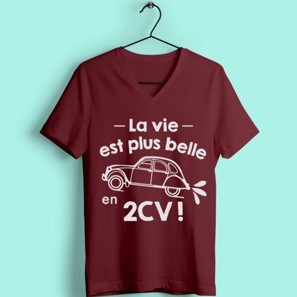 T-shirt "la Vie Est Plus Belle En 2cv" – Image 4