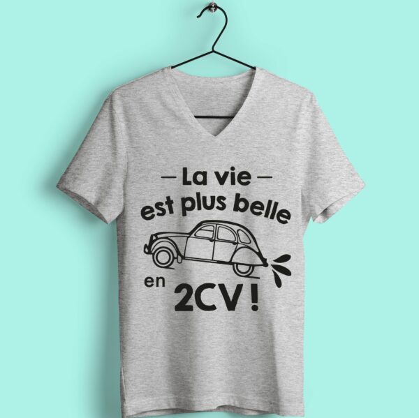 T-shirt "la Vie Est Plus Belle En 2cv" – Image 3