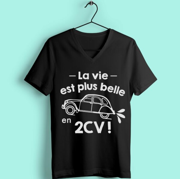 T-shirt "la Vie Est Plus Belle En 2cv" – Image 6