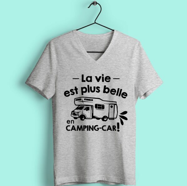 T-shirt "la Vie Est Plus Belle En Camping Car"