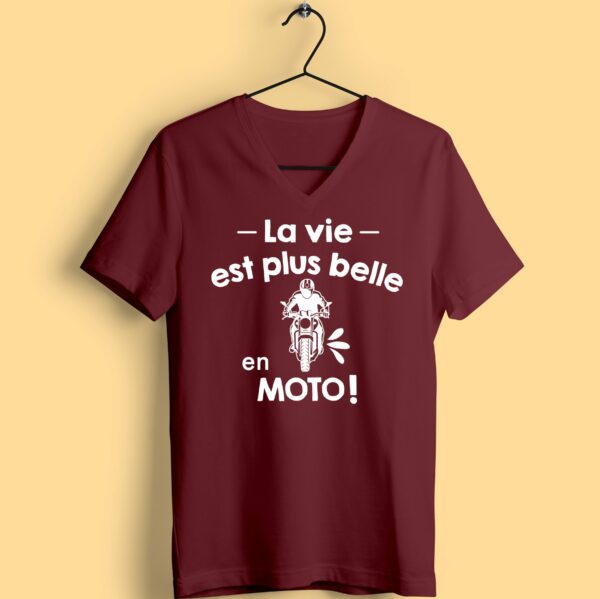 T-shirt "la Vie Est Plus Belle En Moto" – Image 5