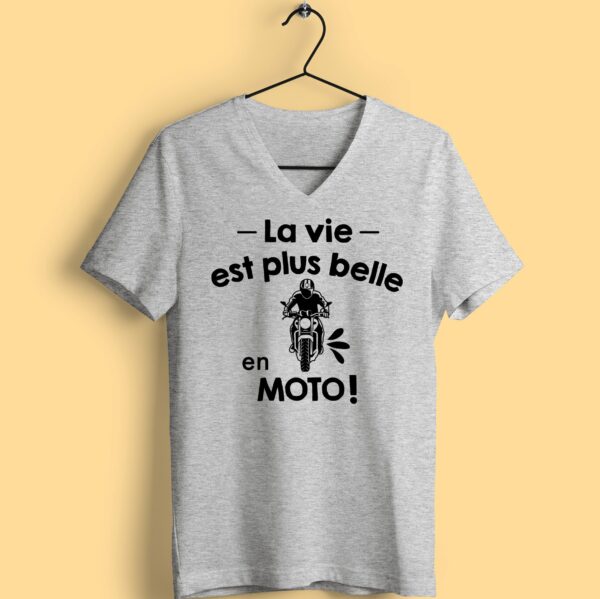 T-shirt "la Vie Est Plus Belle En Moto" – Image 3