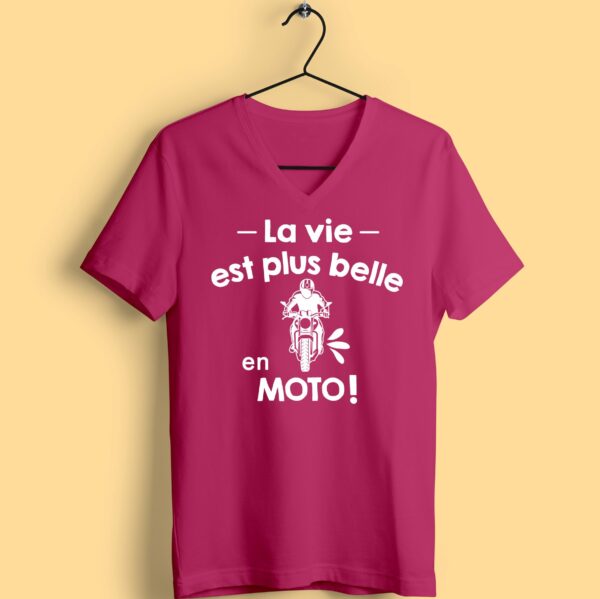 T-shirt "la Vie Est Plus Belle En Moto" – Image 4