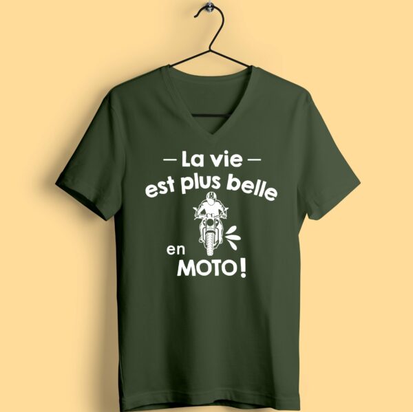 T-shirt "la Vie Est Plus Belle En Moto" – Image 6
