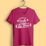 T-shirt "lever Le Coude" 14 t shirt femme lever le coude rose fushia
