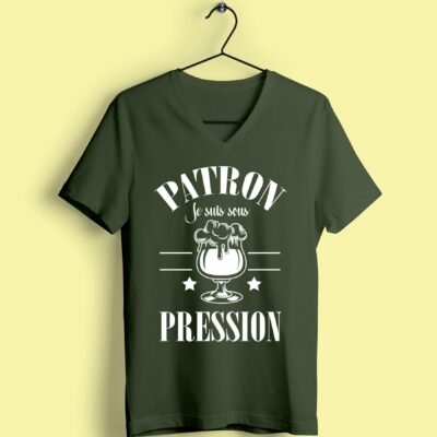 T-shirt "patron Je Suis Sous Pression"