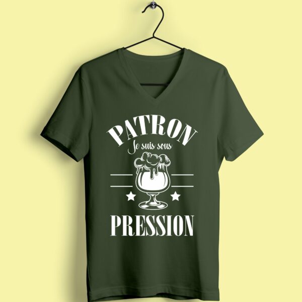 T-shirt "patron Je Suis Sous Pression"
