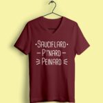 t shirt femme sauciflard pinard peinard bordeaux