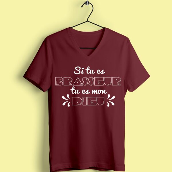 T-shirt "si Tu Es Brasseur Tu Es Mon Dieu" – Image 5