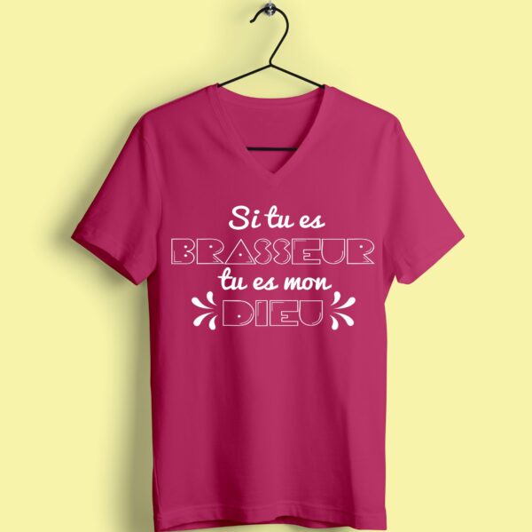 T-shirt "si Tu Es Brasseur Tu Es Mon Dieu" – Image 4