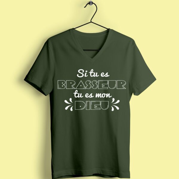 T-shirt "si Tu Es Brasseur Tu Es Mon Dieu" – Image 6