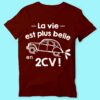 T-shirt "la Vie Est Plus Belle En 2cv" – Image 4