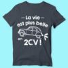 T-shirt "la Vie Est Plus Belle En 2cv" – Image 5