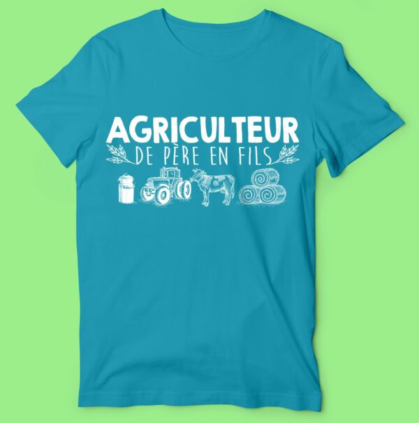 T-shirt "agriculteur De Père En Fils " – Image 2