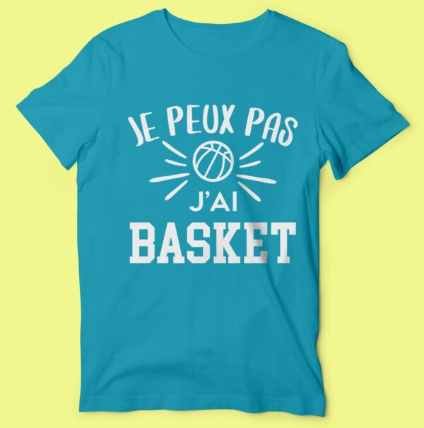 T-shirt "je Peux Pas J'ai Basket" – Image 2