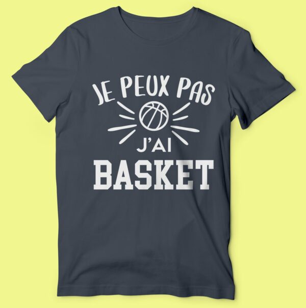 T-shirt "je Peux Pas J'ai Basket" – Image 6