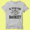 T-shirt "je Peux Pas J'ai Basket" – Image 5