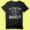 T-shirt "je Peux Pas J'ai Basket"