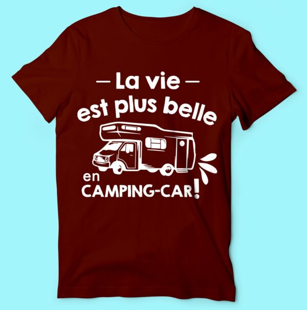 T-shirt "la Vie Est Plus Belle En Camping Car" – Image 2