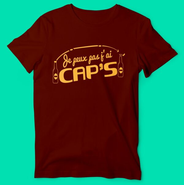 T-shirt  "je Peux Pas J'ai Cap's" – Image 3