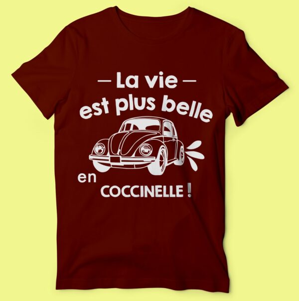 T-shirt "la Vie Est Plus Belle En Coccinelle" – Image 3