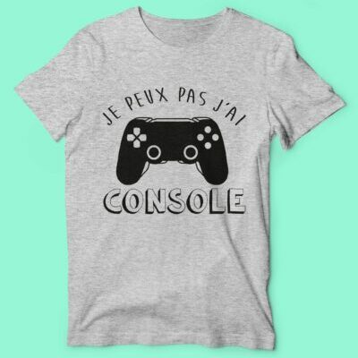 T-shirt Homme "je Peux Pas J'ai Console"