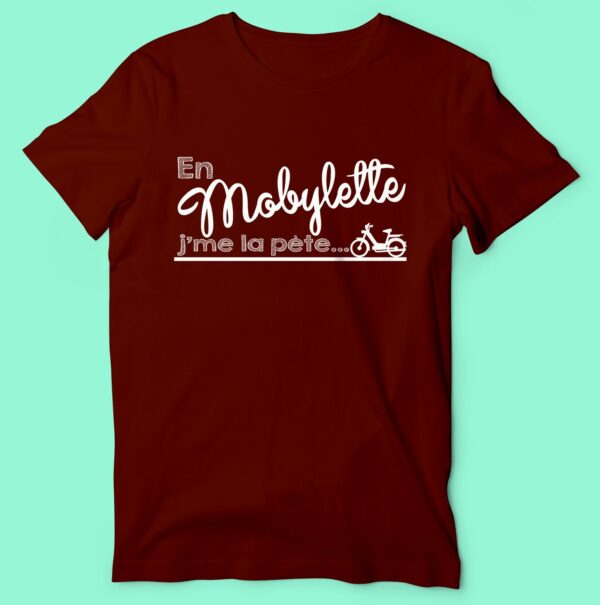 T-shirt "en Mobylette J'me La Pète" – Image 3
