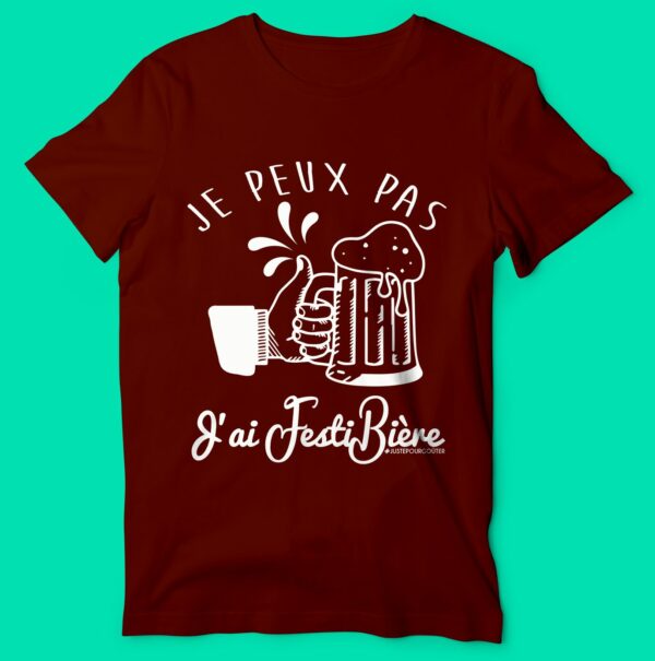 T-shirt "je Peux Pas J'Ai Festibière" – Image 3