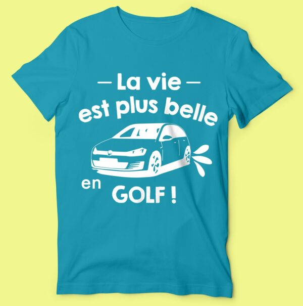 T-shirt "la Vie Est Plus Belle En Golf" – Image 2