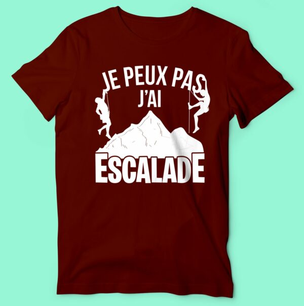 T-shirt  "je Peux Pas J'ai Escalade" – Image 3