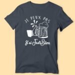 T-shirt Homme "je Peux Pas J'Ai Festibière" 13 t shirt homme je peux pas jai festibiere gris anthracite