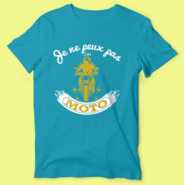 T-shirt "je Ne Peux Pas J'ai Moto" – Image 2