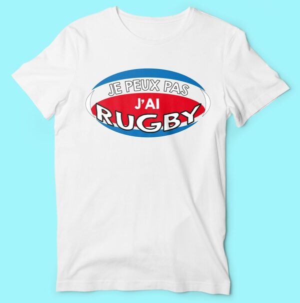 T-shirt  "je Peux Pas J'ai Rugby" – Image 3