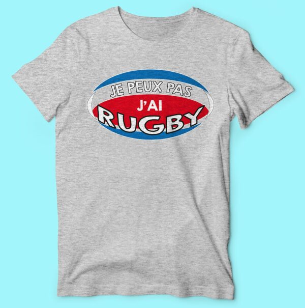 T-shirt  "je Peux Pas J'ai Rugby" – Image 4