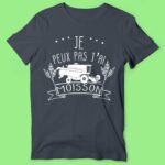 t shirt homme je peux pas moisson gris anthracite