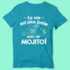 T-shirt "la Vie Est Plus Belle Avec Un Mojito" – Image 4