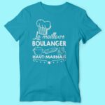 t shirt homme meilleur boulanger haut marnais bleu canard