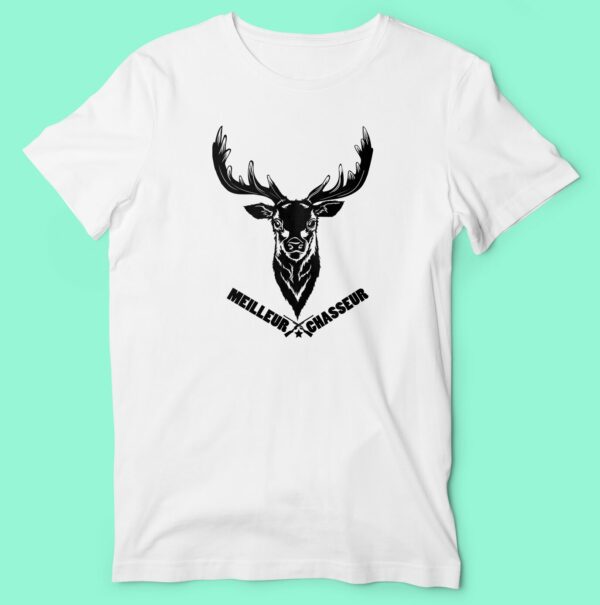 T-shirt "Meilleur chasseur" cerf – Image 3