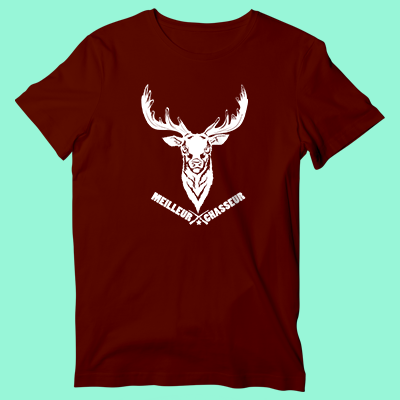 T-shirt "Meilleur chasseur" cerf