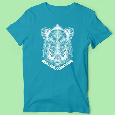 T-shirt Homme "Meilleur Chasseur" sanglier 22 t shirt homme meilleur chasseur sanglier bleu canard 1 e1763040026229
