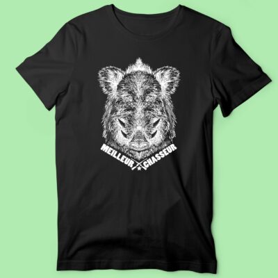 T-shirt Homme "Meilleur Chasseur" sanglier 24 t shirt homme meilleur chasseur sanglier noir 1 e1763040082392