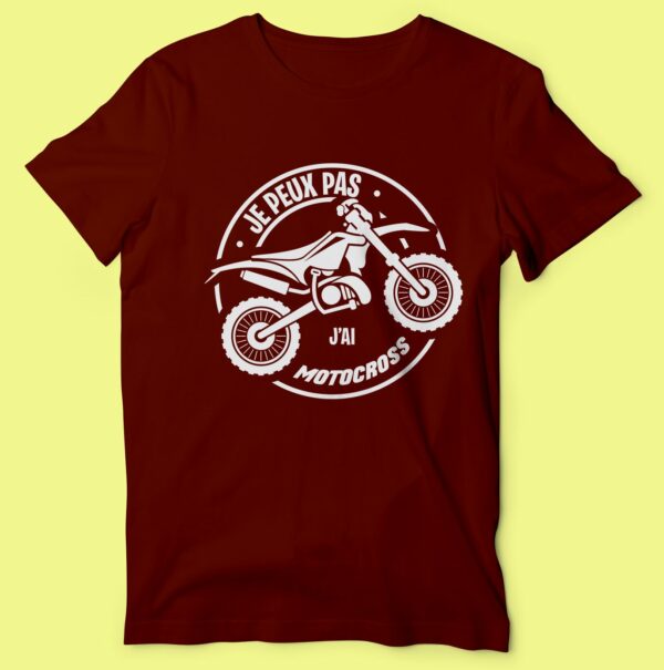T-shirt "je Peux Pas J'ai Motocross" – Image 3