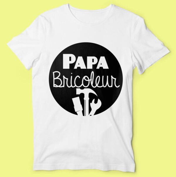 T-shirt  "papa Bricoleur" – Image 3
