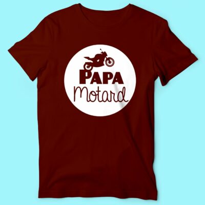 T-shirt  "papa Motard"