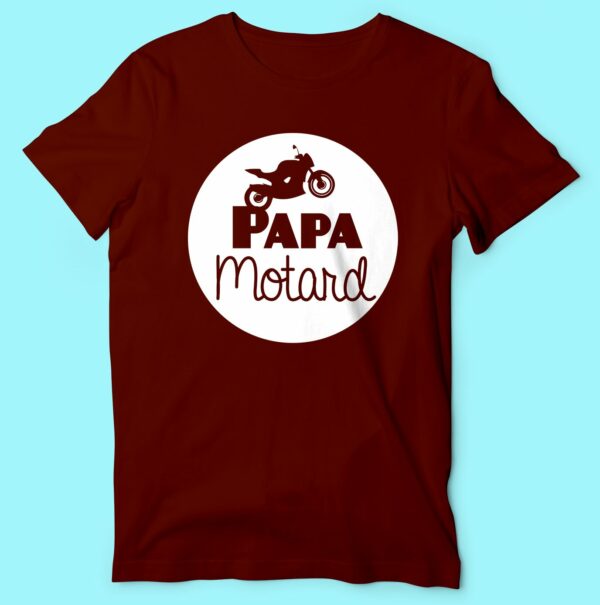 T-shirt  "papa Motard"