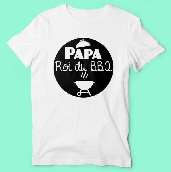 T-shirt  "papa Roi Du BBQ" – Image 3